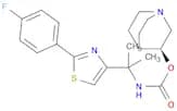 Carbamic acid, N-[1-[2-(4-fluorophenyl)-4-thiazolyl]-1-methylethyl]-, (3S)-1-azabicyclo[2.2.2]oct-…