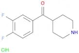 (3,4-Difluoro-phenyl)-piperidin-4-yl-methanone, HCl