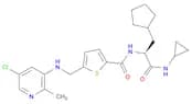 2-Thiophenecarboxamide, 5-[[(5-chloro-2-methyl-3-pyridinyl)amino]methyl]-N-[(1S)-1-(cyclopentylmet…