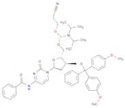 Cytidine, N-benzoyl-3'-O-[bis(4-methoxyphenyl)phenylmethyl]-2'-deoxy-, 5'-[2-cyanoethyl N,N-bis(1-…