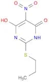 4(3H)-Pyrimidinone, 6-hydroxy-5-nitro-2-(propylthio)-