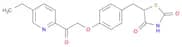 2,4-Thiazolidinedione, 5-[[4-[2-(5-ethyl-2-pyridinyl)-2-oxoethoxy]phenyl]methyl]-