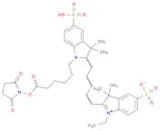 3H-Indolium, 2-[5-[1-[6-[(2,5-dioxo-1-pyrrolidinyl)oxy]-6-oxohexyl]-1,3-dihydro-3,3-dimethyl-5-sul…