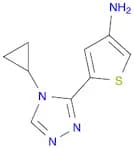 5-(4-Cyclopropyl-4H-1,2,4-triazol-3-yl)thiophen-3-amine