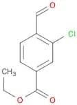 Benzoic acid, 3-chloro-4-formyl-, ethyl ester