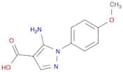 1H-Pyrazole-4-carboxylic acid, 5-amino-1-(4-methoxyphenyl)-
