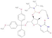 Uridine, 5'-O-[bis(4-methoxyphenyl)phenylmethyl]-2'-deoxy-2'-fluoro-, 3'-[2-cyanoethyl N,N-bis(1-m…