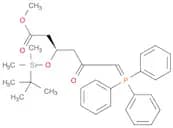 Hexanoic acid, 3-[[(1,1-dimethylethyl)dimethylsilyl]oxy]-5-oxo-6-(triphenylphosphoranylidene)-, me…