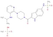 Methanesulfonamide, N-[2-[[4-[3-[(1-methylethyl)amino]-2-pyridinyl]-1-piperazinyl]carbonyl]-1H-ind…