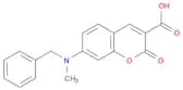 2H-1-Benzopyran-3-carboxylic acid, 7-[methyl(phenylmethyl)amino]-2-oxo-