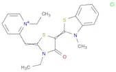 Pyridinium, 1-ethyl-2-[[3-ethyl-5-(3-methyl-2(3H)-benzothiazolylidene)-4-oxo-2-thiazolidinylidene]…