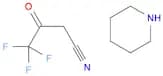Butanenitrile, 4,4,4-trifluoro-3-oxo-, compd. with piperidine (1:1) (9CI)