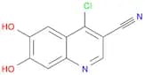 3-Quinolinecarbonitrile, 4-chloro-6,7-dihydroxy-