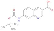 3-Quinolinecarboxylic acid, 7-[[(1,1-dimethylethoxy)carbonyl]amino]-