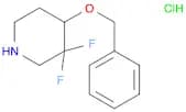 Piperidine, 3,3-difluoro-4-(phenylmethoxy)-, hydrochloride (1:1)