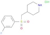 4-(((3-Fluorophenyl)sulfonyl)methyl)piperidine hydrochloride