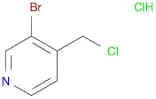 Pyridine, 3-bromo-4-(chloromethyl)-, hydrochloride (1:1)