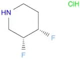 Piperidine, 3,4-difluoro-, hydrochloride (1:1), (3R,4S)-rel-
