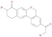 5H-Benzo[d]naphtho[2,3-b]pyran-8(9H)-one, 9-bromo-3-(2-bromoacetyl)-10,11-dihydro-