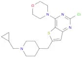 4-(2-Chloro-6-((1-(cyclopropylmethyl)piperidin-4-yl)methyl)thieno[3,2-d]pyrimidin-4-yl)morpholine