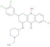 7-Chloro-3-(3,4-dichlorophenyl)-1-((1-ethylpiperidin-3-yl)imino)-10-hydroxy-1,2,3,4-tetrahydroacri…