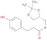 Benzenepropanoic acid, 4-hydroxy-, [(4S)-2,2-dimethyl-1,3-dioxolan-4-yl]methyl ester