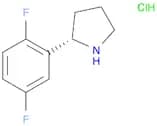 Pyrrolidine, 2-​(2,​5-​difluorophenyl)​-​, hydrochloride (1:1)​, (2S)​-