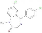 2H-1,4-Benzodiazepin-2-one, 7-chloro-5-(4-chlorophenyl)-1,3-dihydro-1-methyl-