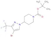 1-Piperidinecarboxylic acid, 4-[4-bromo-3-(trifluoromethyl)-1H-pyrazol-1-yl]-, 1,1-dimethylethyl e…
