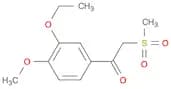 Ethanone, 1-(3-ethoxy-4-methoxyphenyl)-2-(methylsulfonyl)-