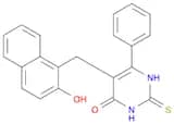 4(1H)-Pyrimidinone, 2,3-dihydro-5-[(2-hydroxy-1-naphthalenyl)methyl]-6-phenyl-2-thioxo-