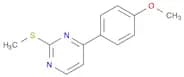 Pyrimidine, 4-(4-methoxyphenyl)-2-(methylthio)-