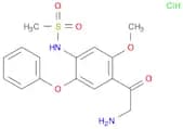 Methanesulfonamide, N-[4-(2-aminoacetyl)-5-methoxy-2-phenoxyphenyl]-, hydrochloride (1:1)
