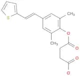 Butanedioic acid, mono[2,6-dimethyl-4-[(1E)-2-(2-thienyl)ethenyl]phenyl] ester