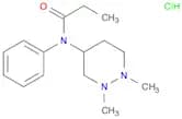 N-(Hexahydro-1,2-dimethyl-4-pyridazinyl)-N-phenylpropanamide hydrochlo ride