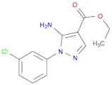 1H-Pyrazole-4-carboxylic acid, 5-amino-1-(3-chlorophenyl)-, ethyl ester
