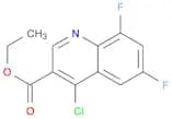 3-Quinolinecarboxylic acid, 4-chloro-6,8-difluoro-, ethyl ester