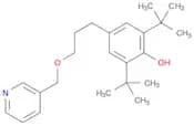 Phenol, 2,6-bis(1,1-dimethylethyl)-4-[3-[(3-pyridinyl)methoxy]propyl]-