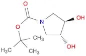 1-Pyrrolidinecarboxylic acid, 3,4-dihydroxy-, 1,1-dimethylethyl ester, (3R,4R)-