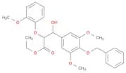 Benzenepropanoic acid, β-hydroxy-3,5-dimethoxy-α-(2-methoxyphenoxy)-4-(phenylmethoxy)-, ethyl ester