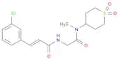 2-Propenamide, 3-(3-chlorophenyl)-N-[2-[methyl(tetrahydro-1,1-dioxido-2H-thiopyran-4-yl)amino]-2-o…
