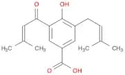 Benzoic acid, 4-hydroxy-3-(3-methyl-2-buten-1-yl)-5-(3-methyl-1-oxo-2-buten-1-yl)-