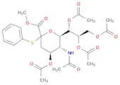 Neuraminic acid, N-acetyl-2-S-phenyl-2-thio-, methyl ester, 4,7,8,9-tetraacetate