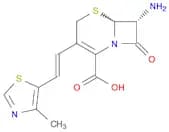 5-Thia-1-azabicyclo[4.2.0]oct-2-ene-2-carboxylic acid, 7-amino-3-[(1Z)-2-(4-methyl-5-thiazolyl)eth…