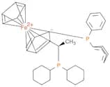 Ferrocene, 1-​[(1R)​-​1-​(dicyclohexylphosphi​no)​ethyl]​-​2-​(diphenylphosphino)​-​, (2R)​-