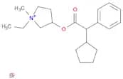 Pyrrolidinium, 3-[(2-cyclopentyl-2-phenylacetyl)oxy]-1-ethyl-1-methyl-, bromide (1:1)