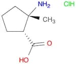 Cyclopentanecarboxylic acid, 2-amino-2-methyl-, hydrochloride, (1R,2S)-rel- (9CI)
