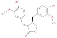 2(3H)-Furanone, dihydro-4-[(4-hydroxy-3-methoxyphenyl)methyl]-3-[(4-hydroxy-3-methoxyphenyl)methyl…