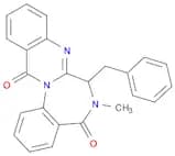 Quinazolino[3,2-a][1,4]benzodiazepine-5,13-dione, 6,7-dihydro-6-methyl-7-(phenylmethyl)-, (6S,7S)-
