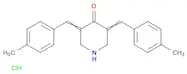4-Piperidinone, 3,5-bis[(4-methylphenyl)methylene]-, hydrochloride (1:1)